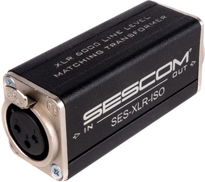 SES-XLR-ISO Mic Matching Transformer Inline XLR 600 Ohm